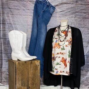 SHEIN Western Graphic Tank Top